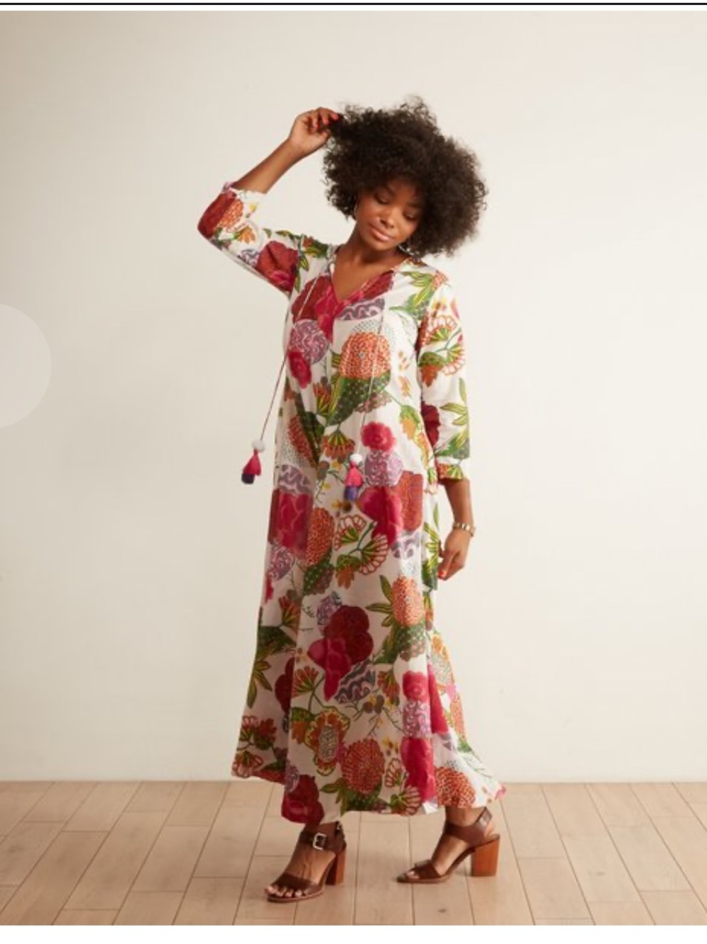 Guadalupe Decorative tassel Floral Dress